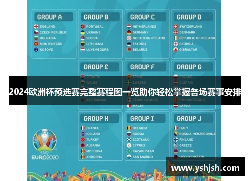 2024欧洲杯预选赛完整赛程图一览助你轻松掌握各场赛事安排